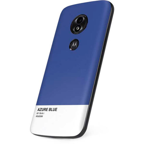 Azure Blue Moto E5 Play Skin